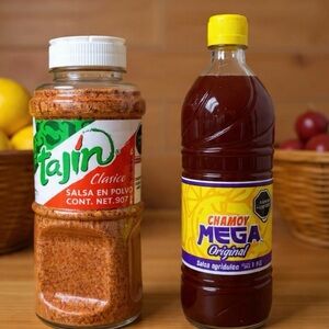 Tajin Clasico Grande Tajin Spice Powder & Chamoy Mega Original Bottle (MEXICO)